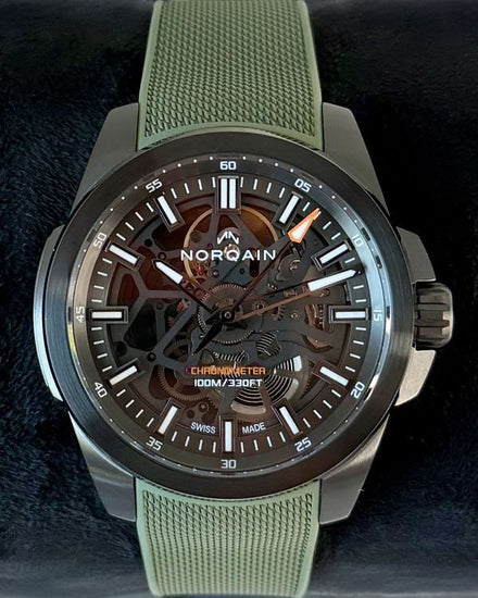 2026 Norqain Independence 40MM Skeleton Dial Rubber Strap (N3008.07B01.G01)