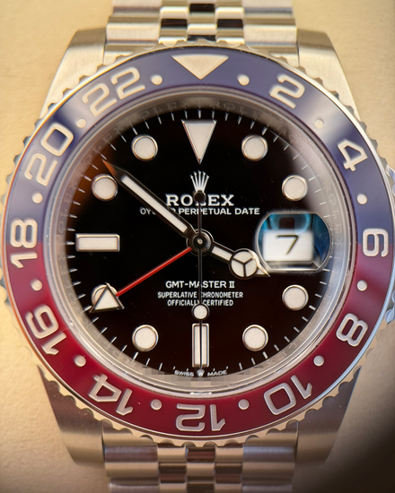 2021 Rolex GMT-Master II "Pepsi" 40MM Black Dial Jubilee Bracelet (126710BLRO)