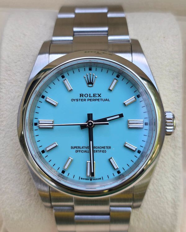 2024 Rolex Oyster Perpetual 36MM Turquoise Dial Oyster Bracelet (126000)