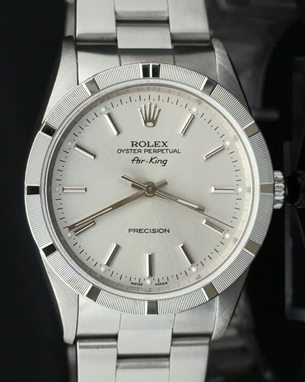 1999 Rolex Air-King 34MM Silver Dial Oyster Bracelet (14010)