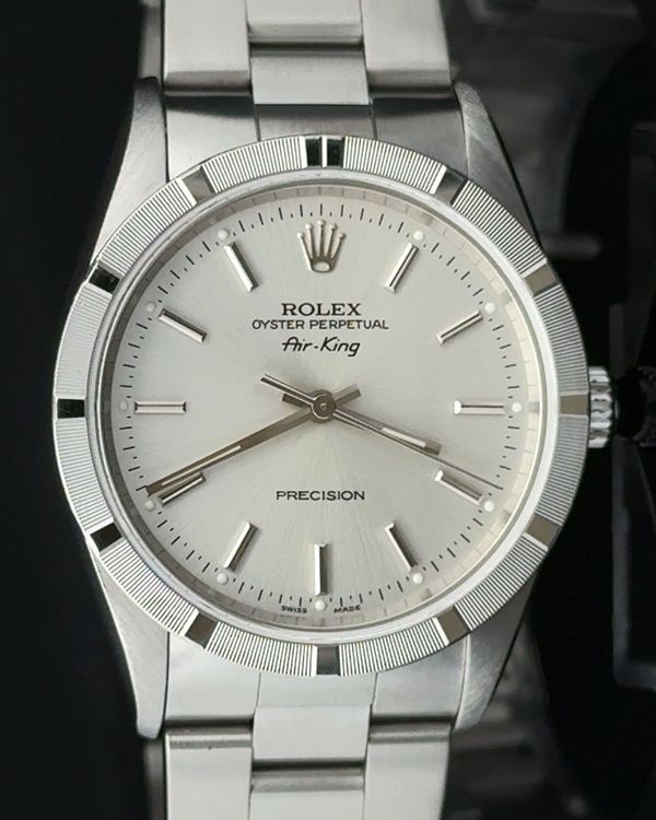 1999 Rolex Air-King 34MM Silver Dial Oyster Bracelet (14010)
