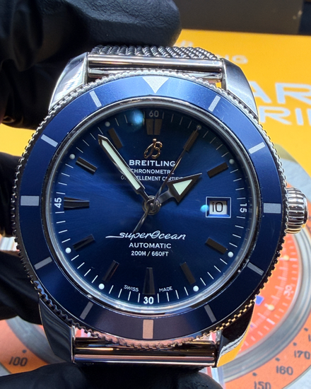 2019 Breitling Superocean Heritage 42MM Blue Dial Steel Bracelet (A1732116/C832)