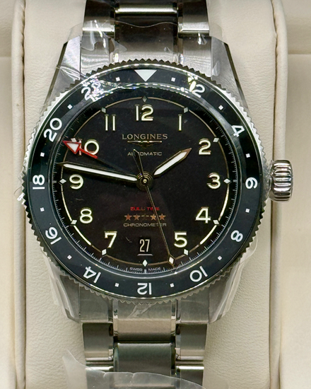 No Reserve - 2026 Longines Spirit Zulu Time 39MM Anthracite Dial Titanium Bracelet (L3.802.1.53.6)