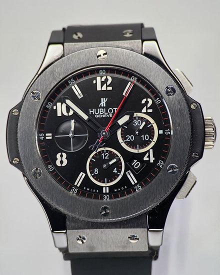 2012 Hublot Big Bang Black Magic 44MM Black Dial Rubber Strap (301.CX.130.RX)