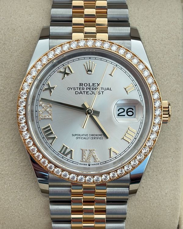 No Reserve - 2026 Rolex Datejust 36MM Silver Dial Two-Tone Jubilee Bracelet (126283RBR)