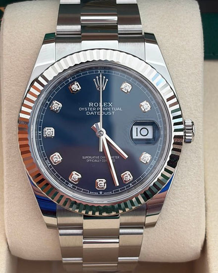 2026 Rolex Datejust 41MM Blue Dial Oyster Bracelet (126334)