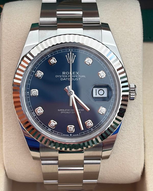 2026 Rolex Datejust 41MM Blue Dial Oyster Bracelet (126334)