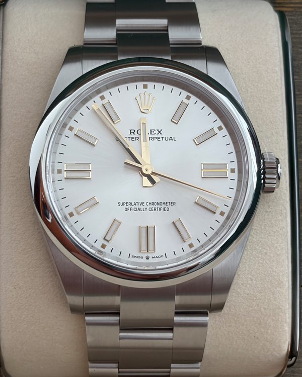 2026 Rolex Oyster Perpetual 41MM Silver Dial Oyster Bracelet (134300)