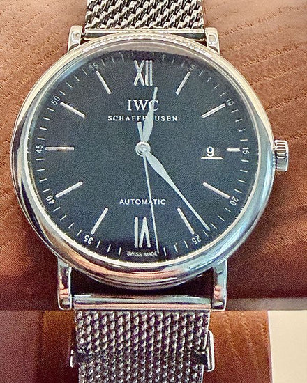 No Reserve - 2019 IWC Schaffhausen Portofino 40MM Black Dial Steel Bracelet (IW356506)