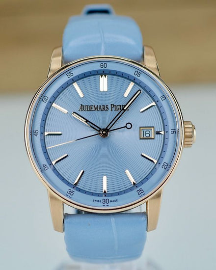 2026 Audemars Piguet Code 11.59 38MM Blue Dial Leather Strap (77410OR.OO.A344CR.01)
