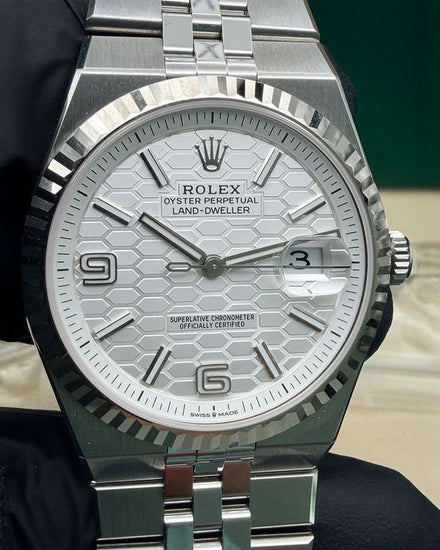 2026 Rolex Land-Dweller 40MM White Dial Flat Jubilee Bracelet (127334)