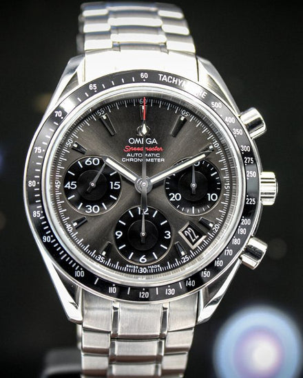 2012 Omega Speedmaster Date 40MM Grey Dial Steel Bracelet (323.30.40.40.06.001)