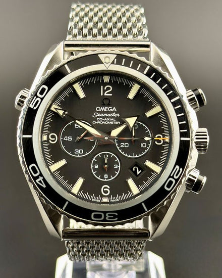 2011 Omega Seamaster Planet Ocean 45.5MM Black Dial Steel Bracelet (2210.52.00)