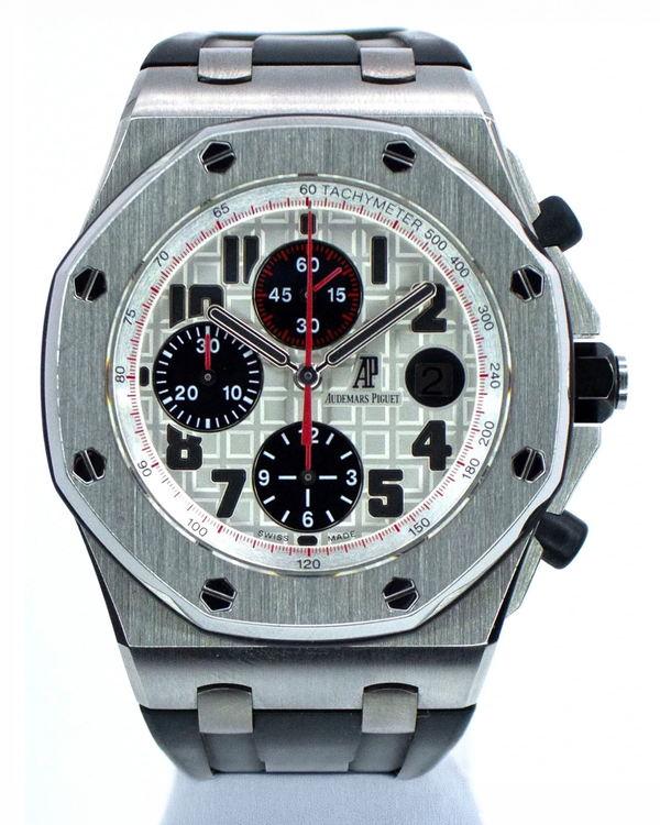 Audemars Piguet Royal Oak Offshore Chronograph 42MM White Dial Rubber Strap (26170ST.OO.D101CR.02)