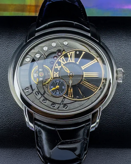 2016 Audemars Piguet Millenary 4101 47MM Skeleton Dial Leather Strap (15350ST.OO.D002CR.01)