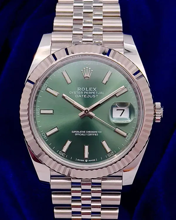 2025 Rolex Datejust 41MM Mint Green Dial Jubilee Bracelet (126334)