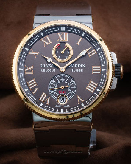 2020 Ulysse Nardin Marine Chronometer 43MM Brown Dial Rubber Strap (1185-126)