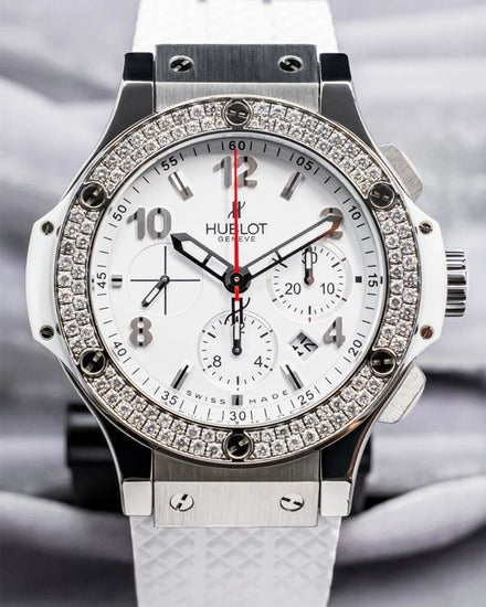 Hublot Big Bang Chronograph 44MM White Dial Rubber Strap (301.SE.230.RW.114)