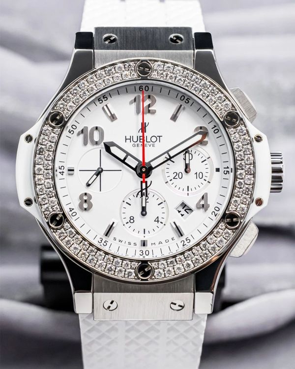 Hublot Big Bang Chronograph 44MM White Dial Rubber Strap (301.SE.230.RW.114)