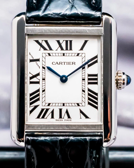 Cartier Tank Solo Quartz 31MM White Dial Leather Strap (W5200005)