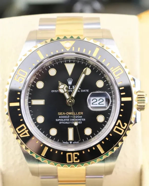 2019 Rolex Sea-Dweller 43MM Black Dial Two-Tone Oyster Bracelet (126603)