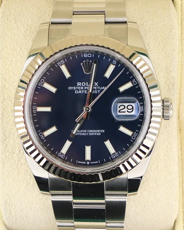 2024 Rolex Datejust 41MM Blue Dial Oyster Bracelet (126334)