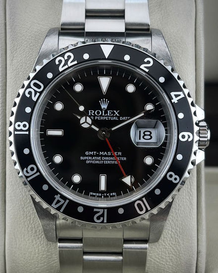 1997 (U Serial) Rolex GMT-Master 40MM Black Dial Steel Bracelet (16700)