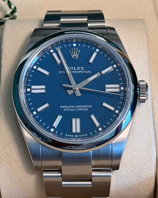 2026 Rolex Oyster Perpetual 41MM Blue Dial Oyster Bracelet (134300)