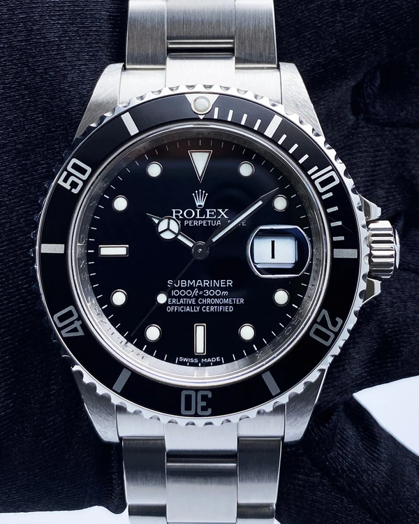 2008 Rolex Submariner Date 40MM Black Dial Oyster Bracelet (16610)