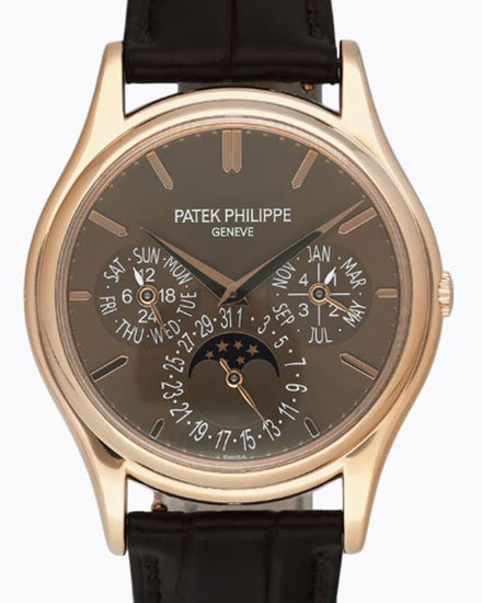 Patek Philippe Grand Complications 37.2MM Brown Dial Leather Strap (5140R-001)
