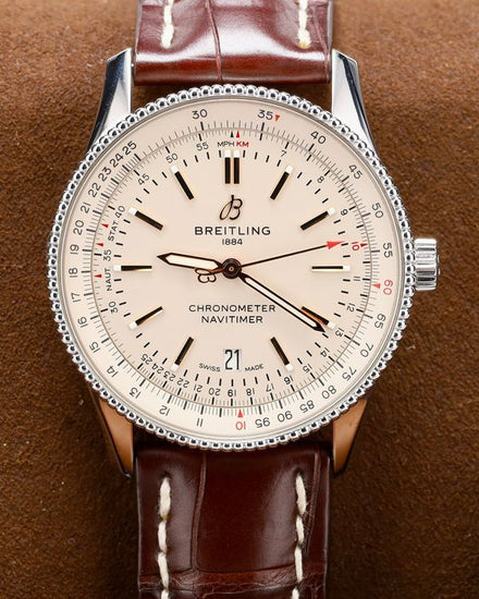 2023 Breitling Navitimer 41MM Ivory Dial Leather Strap (A17326211G1P1)