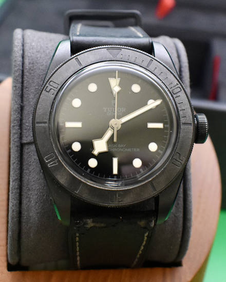 2024 Tudor Black Bay Ceramic 41MM Black Dial Leather Strap (79210CNU)