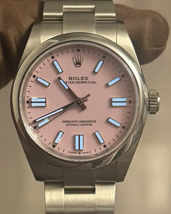 2026 Rolex Oyster Perpetual 41MM Pink Dial Oyster Bracelet (134300)
