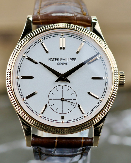 2024 Patek Philippe Calatrava 39MM Silver Dial Leather Strap (6119R-001)