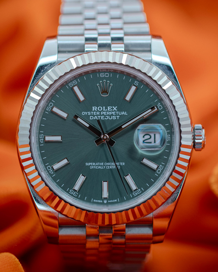2024 Rolex Datejust 41MM Mint Green Dial Jubilee Bracelet (126334)