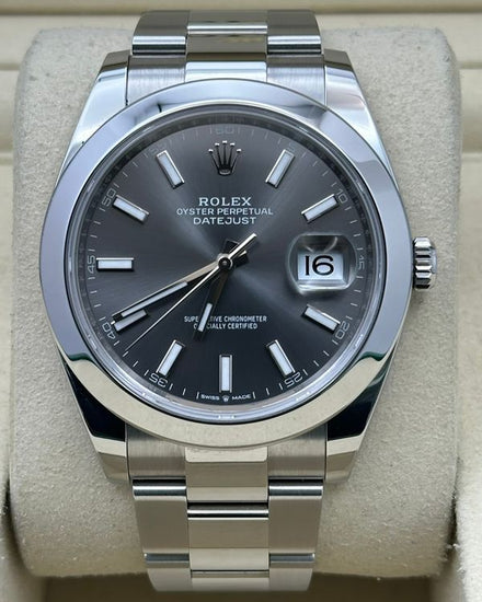 2026 Rolex Datejust 41MM Slate Dial Oyster Bracelet (126300)