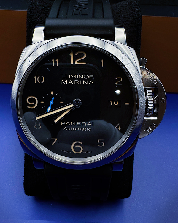 2019 Panerai Luminor Marina 1950 3 Days 44MM Black Dial Rubber Strap (PAM01359)