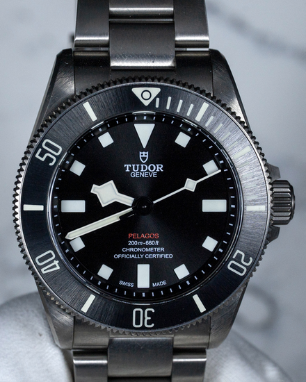 2023 Tudor Pelagos 39MM Black Dial Titanium Bracelet (25407N)