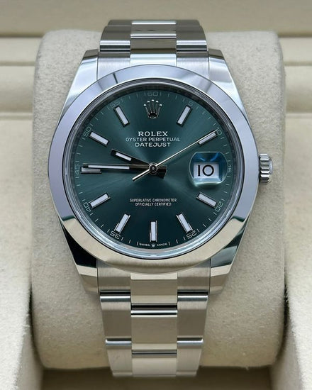 2026 Rolex Datejust 41MM Mint Green Dial Oyster Bracelet (126300)
