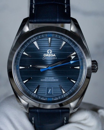 2024 Omega Seamaster Aqua Terra 150M 41MM Blue Dial Leather Strap (220.13.41.21.03.002)