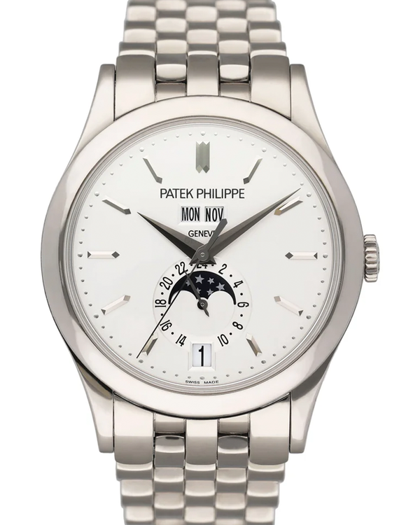 2014 Patek Philippe Complications 38.5MM Silver Dial White Gold Bracelet (5396/1G-010)