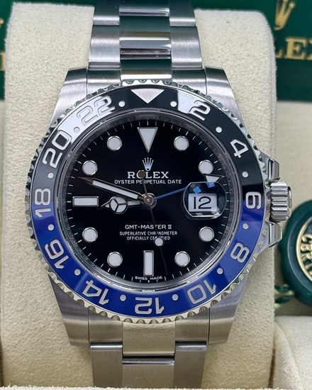 2017 Rolex GMT-Master II "Batman" 40MM Black Dial Oyster Bracelet (116710BLNR)