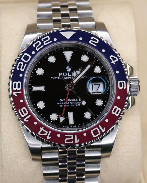 2020 Rolex GMT-Master II "Pepsi" 40MM Black Dial Jubilee Bracelet (126710BLRO)