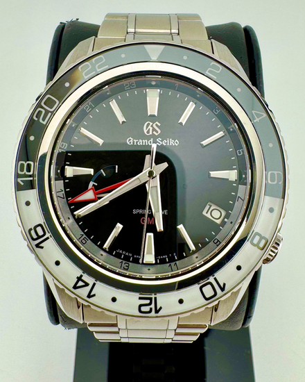 No Reserve - 2025 Grand Seiko Sport GMT 44MM Black Dial Steel Bracelet (SBGE277G)