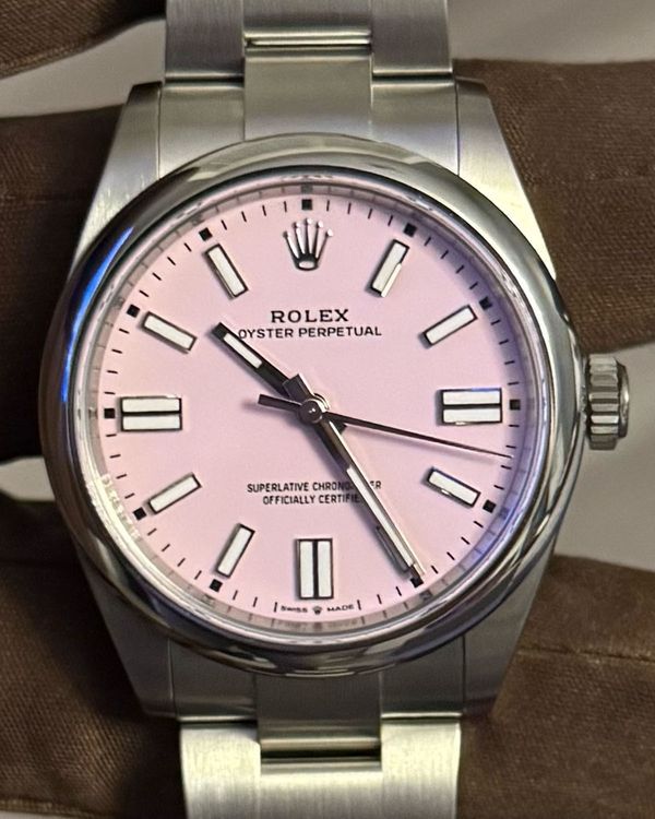 2026 Rolex Oyster Perpetual 41MM Pink Dial Oyster Bracelet (134300)