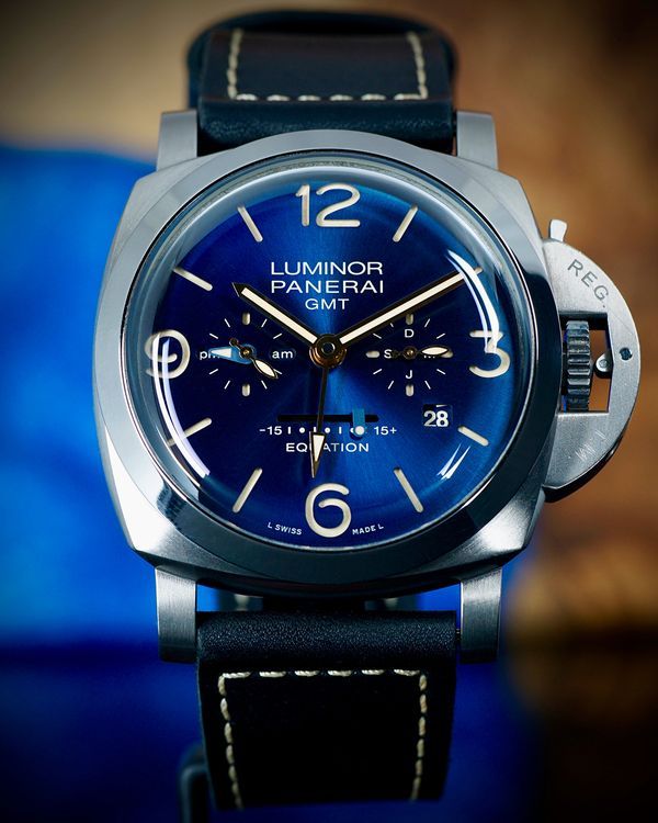 2017 Panerai Luminor Equation of Time GMT S.E. 47MM Blue Dial Leather Strap (PAM00670)
