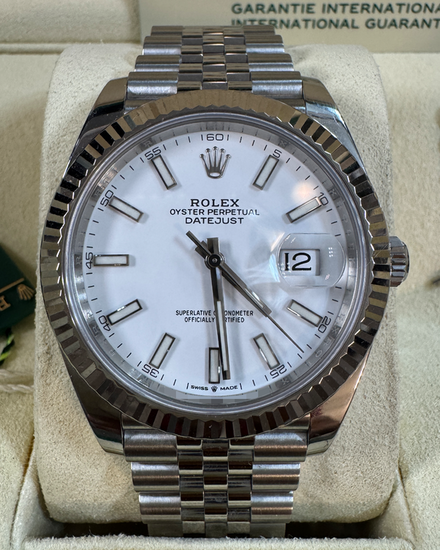 2025 Rolex Datejust 41MM White Dial Jubilee Bracelet (126334)