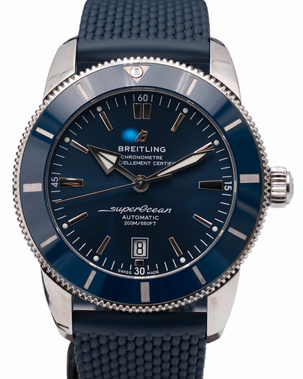 Breitling Superocean Heritage 46MM Blue Dial Rubber Strap (AB2020)