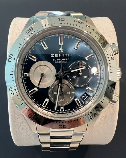 2023 Zenith Chronomaster Sport 41MM Blue Dial Steel Bracelet (03.3114.3600/51.M3100)