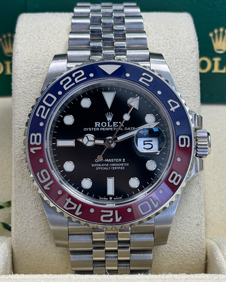 2022 Rolex GMT-Master II "Pepsi" 40MM Black Dial Jubilee Bracelet (126710BLRO)